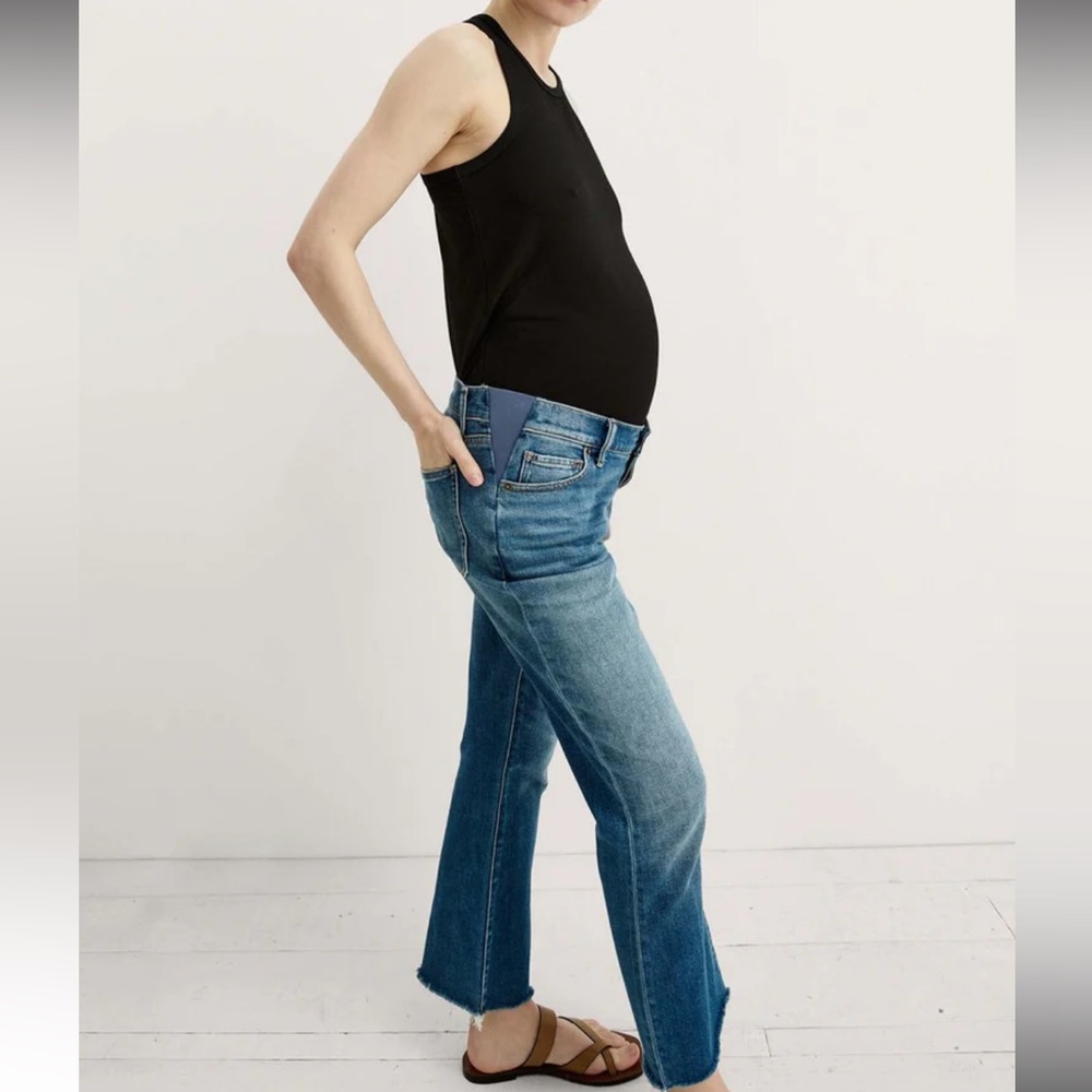 Hatch Maternity Crop Jeans